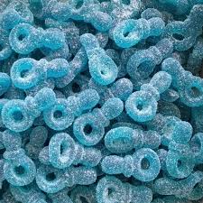 Tétines Bleues à la Framboise sucrés 100g
