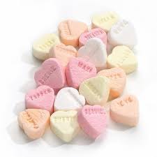 Petits coeur avec message 100g