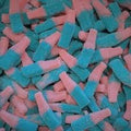 Bouteilles Fizzy Roses et Bleues sucrées 100g